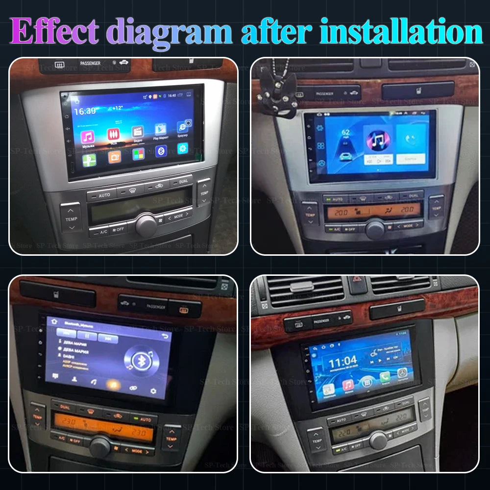 Car Radio Android 16 For Toyota Avensis T25 2002-2008 Carplay Navigation Gps Stereo Androi | AUTOKITSHOP