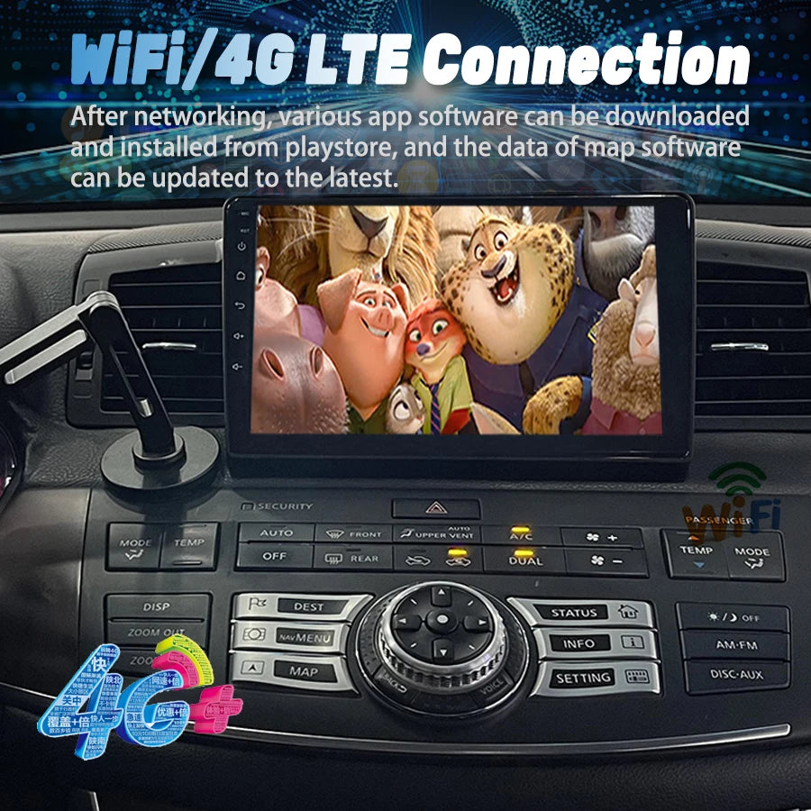 9Inch Android 15 Car Multimedia Video Player For Infiniti M35 2007-2010 For Nissan Fuga 20