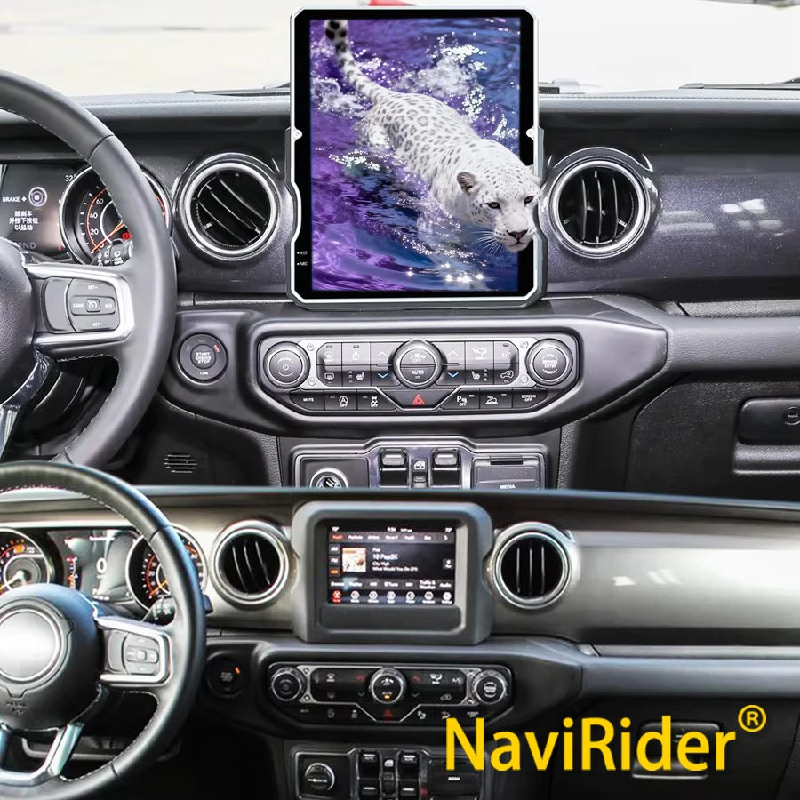 Android 15 For Jeep Wrangler JL 2018-2023 Car Radio Carplay Audio GPS Navigation Media Vid
