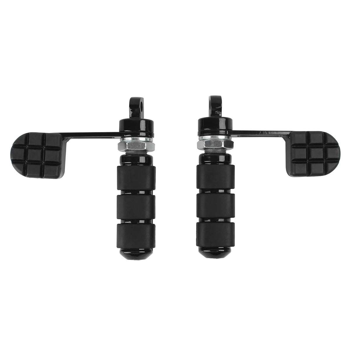 Motorcycle Black Stirrup Heel Foot Rest Pegs For Harley Sportster XL 883 1200 Softail DYNA FXDF  - Automotive LED Light