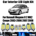 Canbus Error Free For Renault Megane II 2 MK2 Coupe 2003-2008 Car Lighting Interior Readin