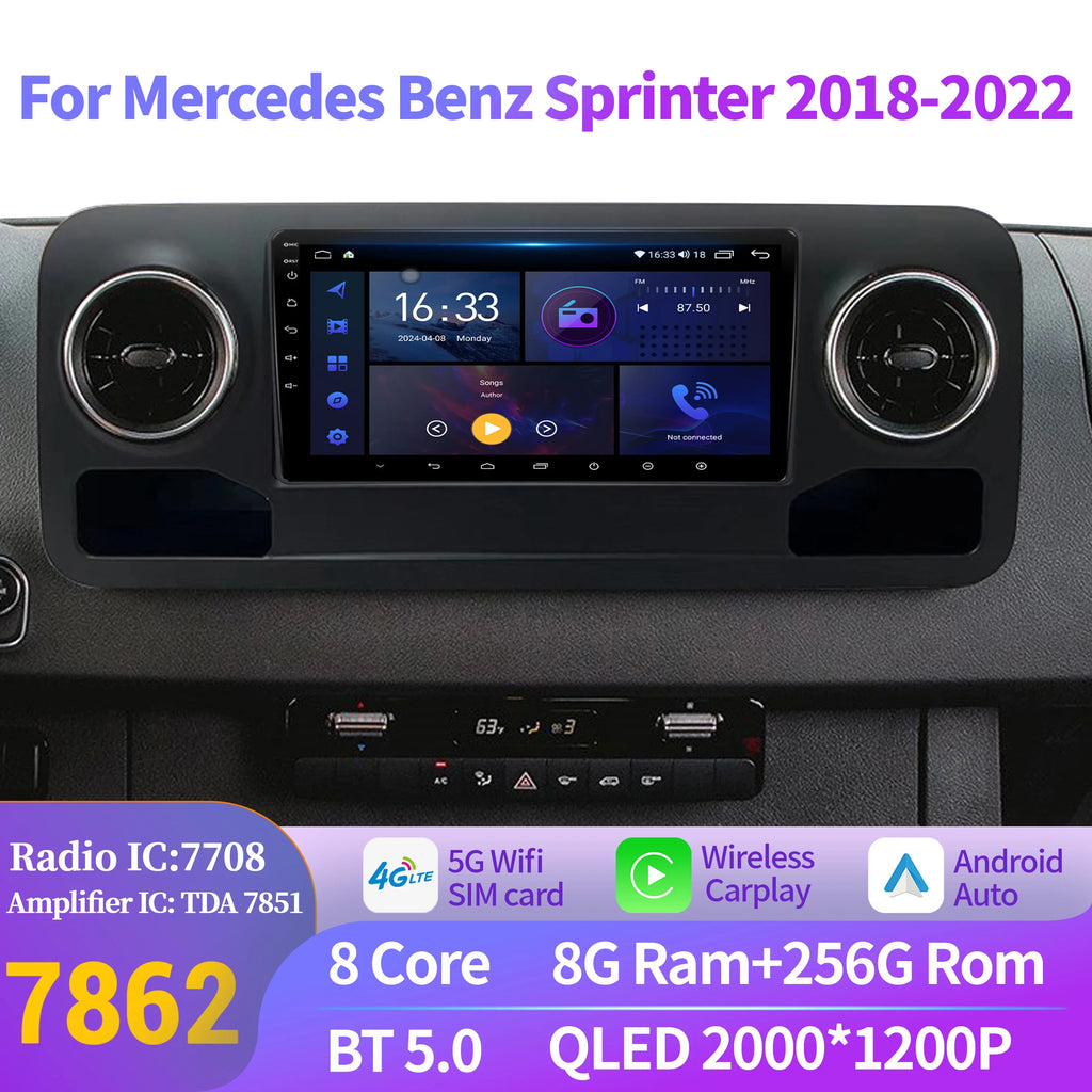 Android 14 For Mercedes Benz Sprinter 2018-2022 Wireless Bluetooth Carplay Car Radio Multi