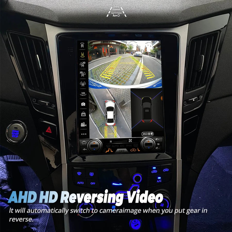 256GB Screen For Hyundai Sonata 8 Android 14 2010-2015 Car Radio Multimedia Video Player N