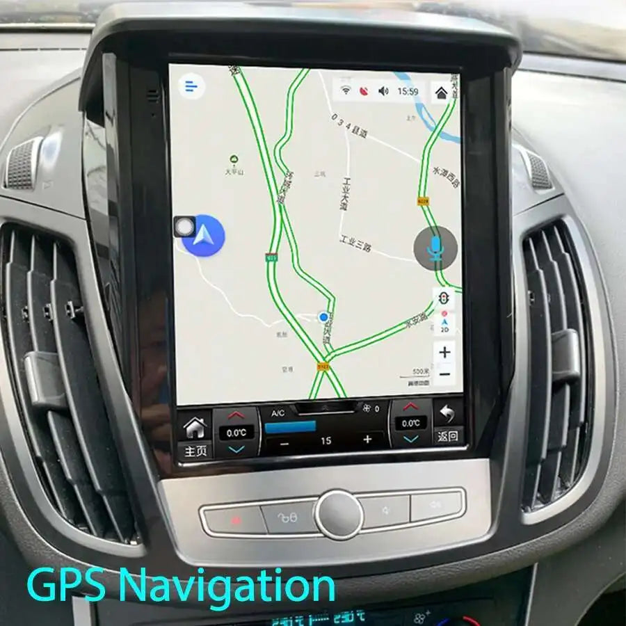 For Ford Kuga C-Max 2014 2013 2012 Tesla Radio Android 13 Stereo GPS Car Multimedia Audio
