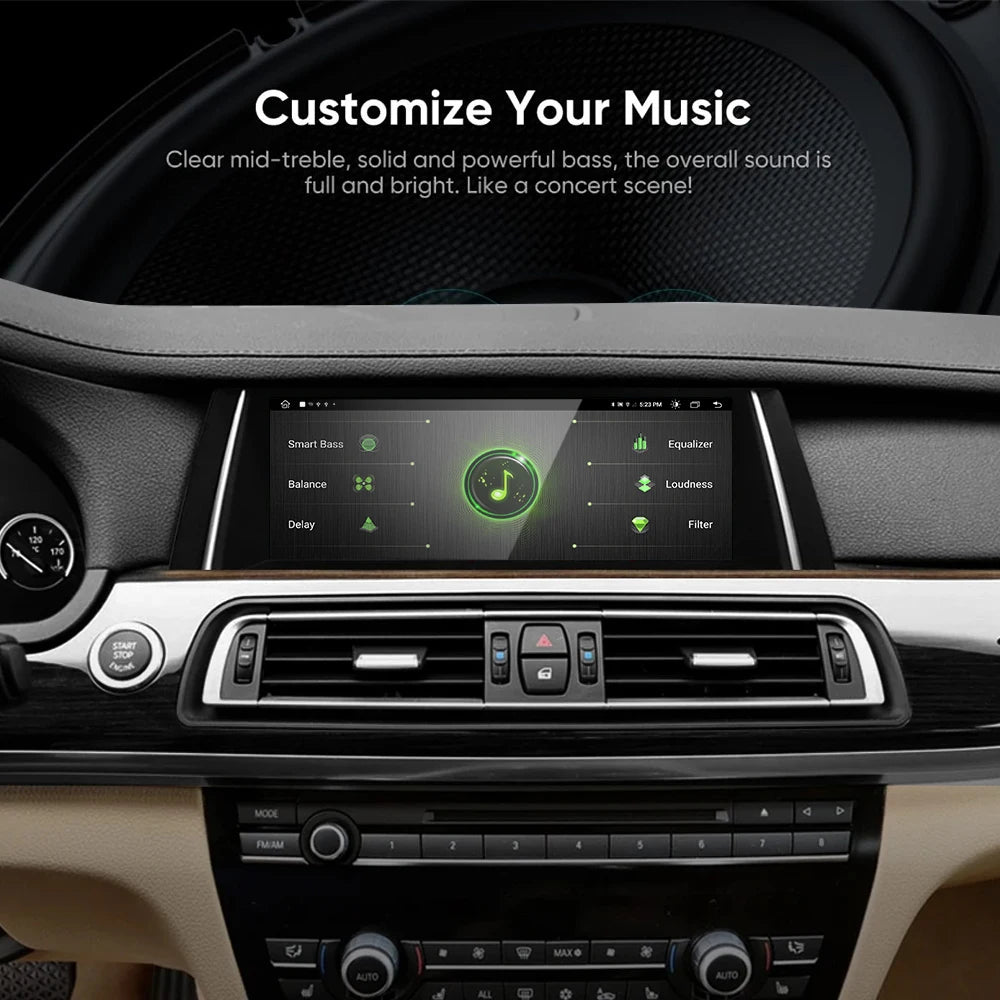 10.25' For BMW 7 Series F01 F02 F03 F04 NBT CIC System Touch Screen Android 14 Carplay Aut
