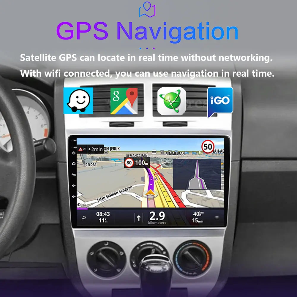 Android 16 For Dodge Caliber 2007- 2012 2K QLED Android Car Radio Multimedia Video Player