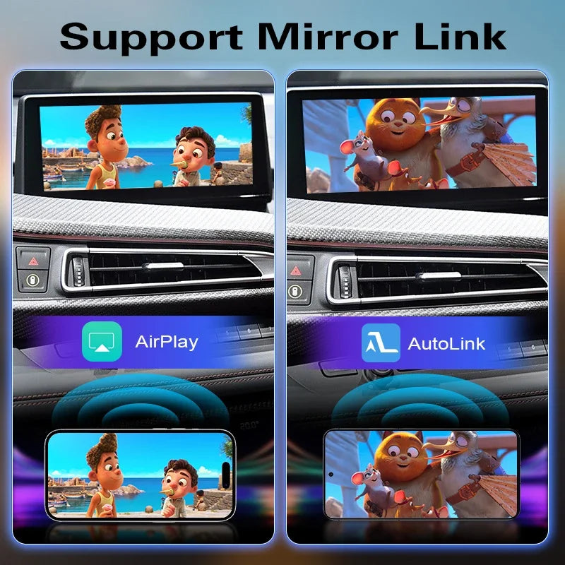 Wireless CarPlay for BMW i8 I12 NBT/EVO 2014-2020, with Android Auto Mirror Link AirPlay C