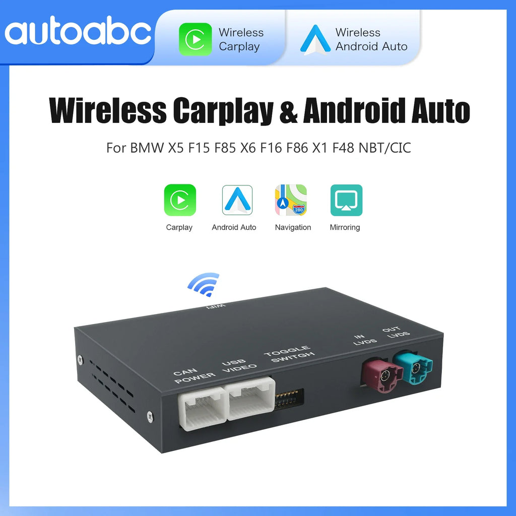 Wireless CarPlay Android Auto for BMW X5 E70 F15 X6 E71 2009-2017 BNT CIC System with AirP | AUTOKITSHOP