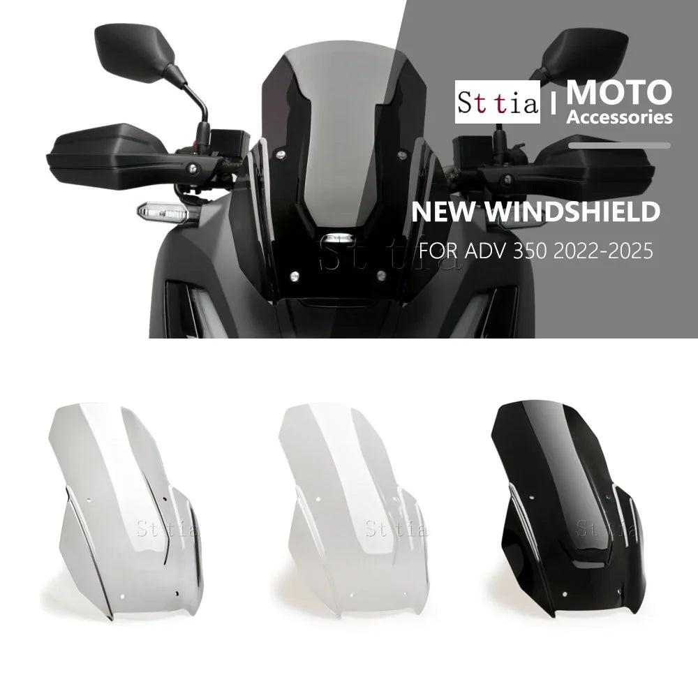 ADV 350 Motorcycle Accessories Windshield Windscreen Wind Deflector Spoiler Prot for HONDA 2022-2026 - Automotive LED Li