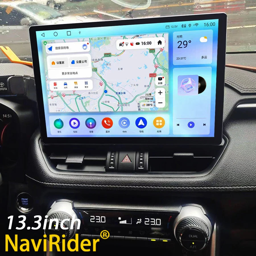 13.3inch Android 14 Car Multimedia Player For Toyota Rav4 RAV-4 Rav 4 2018 2019 2020 Autor