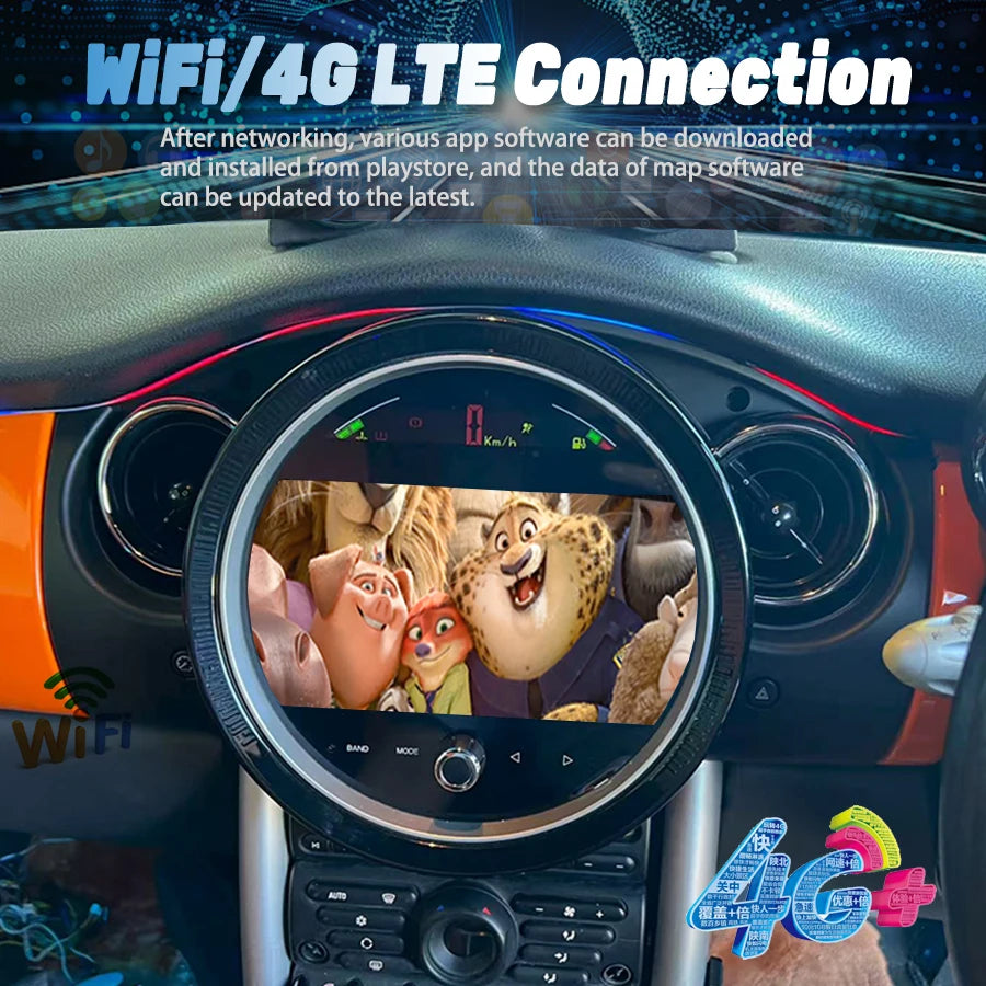 9" Android 15 Multimedia Video Player Stereo Car GPS Navigation Wireless Carplay Auto For