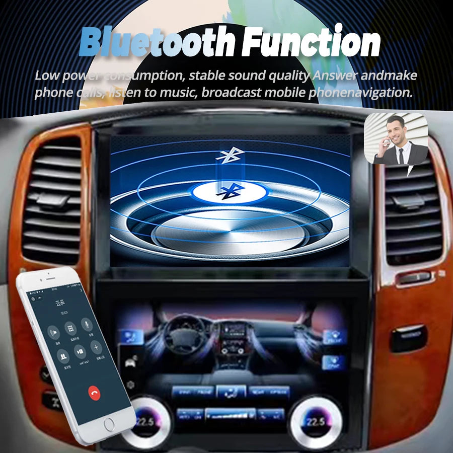 Android Screen AC Panel For Toyota Land Cruiser LC100 For Lexus LX470 2003-2007 Stereo Car