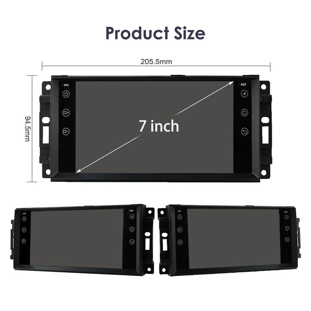 7inch For Jeep Cherokee Compasscommander Wrangler 300c Dodge Kaliber Liberty 2008-2011 And