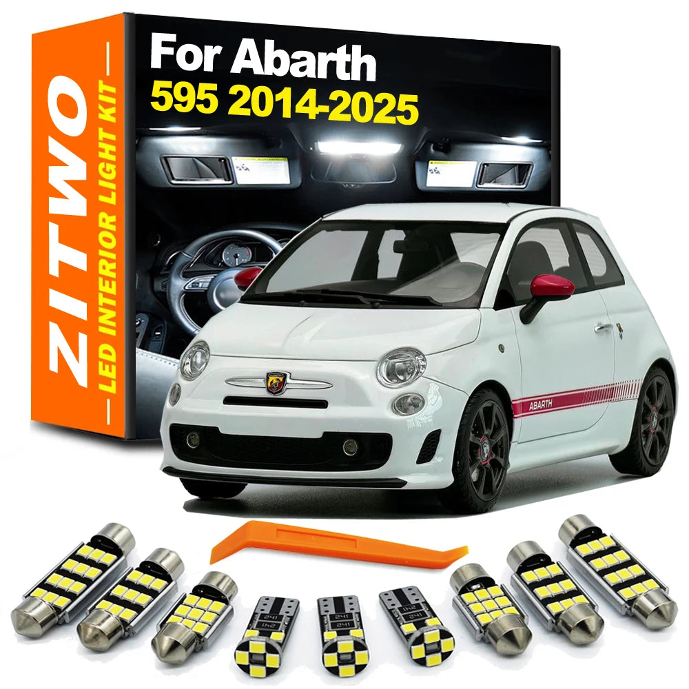 ZITWO 5Pcs For Abarth 595 2014- 2017 2018 2019 2020 2021 2022 2023 2024 2025 LED for 2014-2017 - Canbus LED Car Light