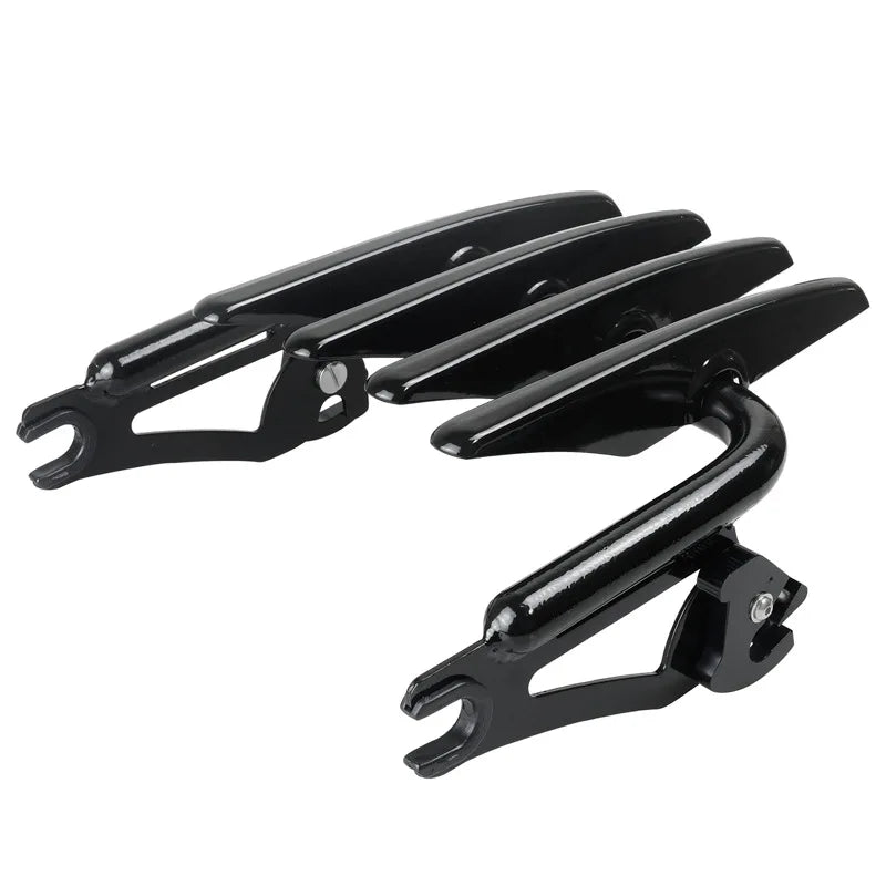 Black Stealth Luggage Rack for Harley Electra Street Glide Road King FLHX FLHT Ultra Limited 200 - Automotive LED Light