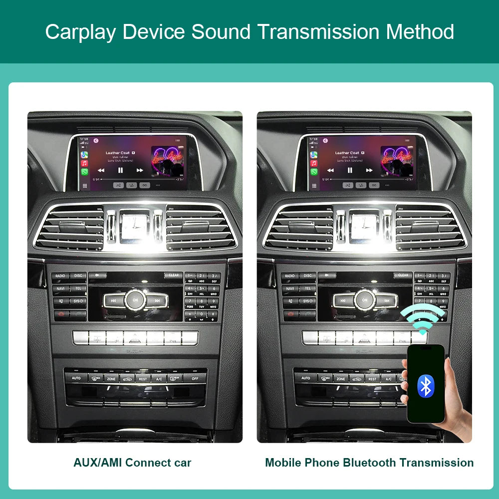 2025 New Wireless CarPlay For Mercedes Benz E-Class W212 E Coupe C207 2012-2016, with Andr | AUTOKITSHOP