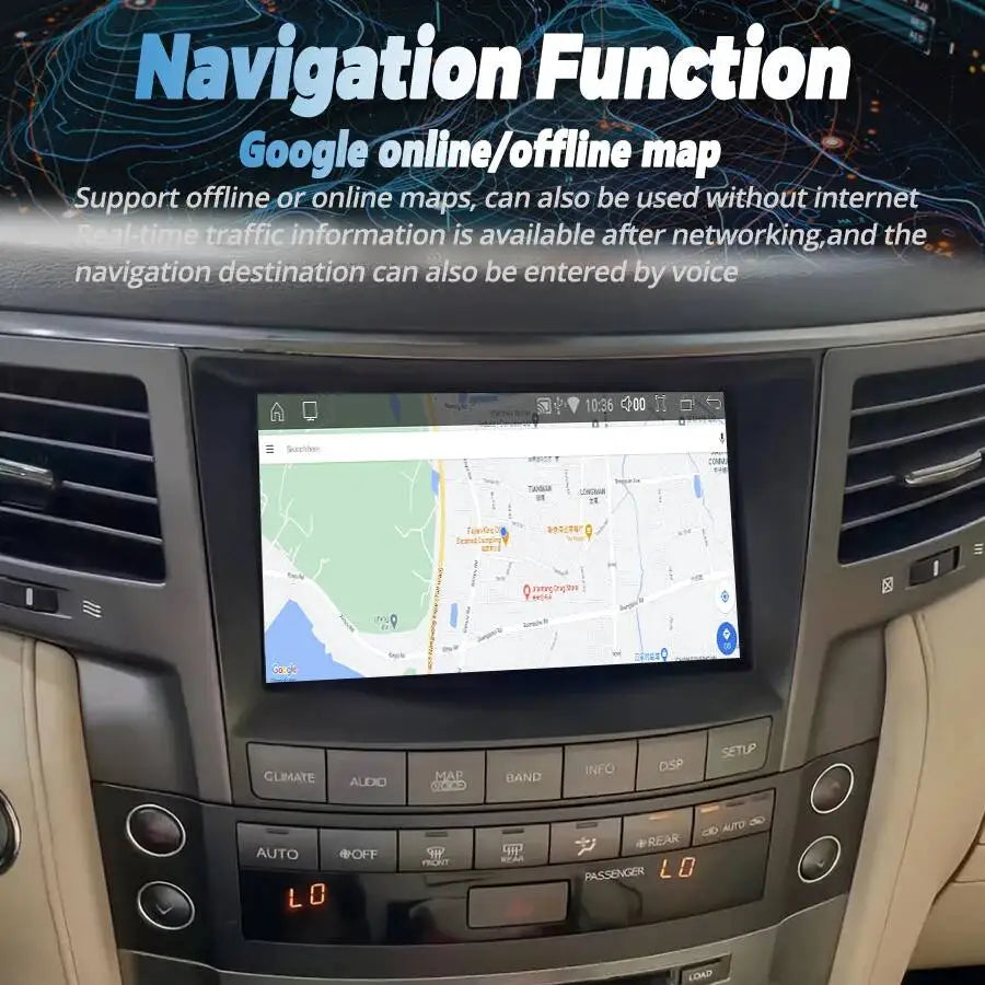 Car Multimedia Carplay Android Auto 4G WiFi GPS 8" For Lexus LX570 2007-2015 Navigation Ra | AUTOKITSHOP