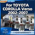 2/6Pcs 6000K HB3 HB4 Canbus Led Lamp CSP 3570 Car Headlight Fog Light For TOYOTA COROLLA V