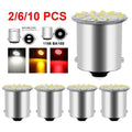 2/10Pcs 12V LED Bulb 1156 BA15S R5W R10W 1157 BAY15D 3014 22 SMD Truck Turn Signal Lights