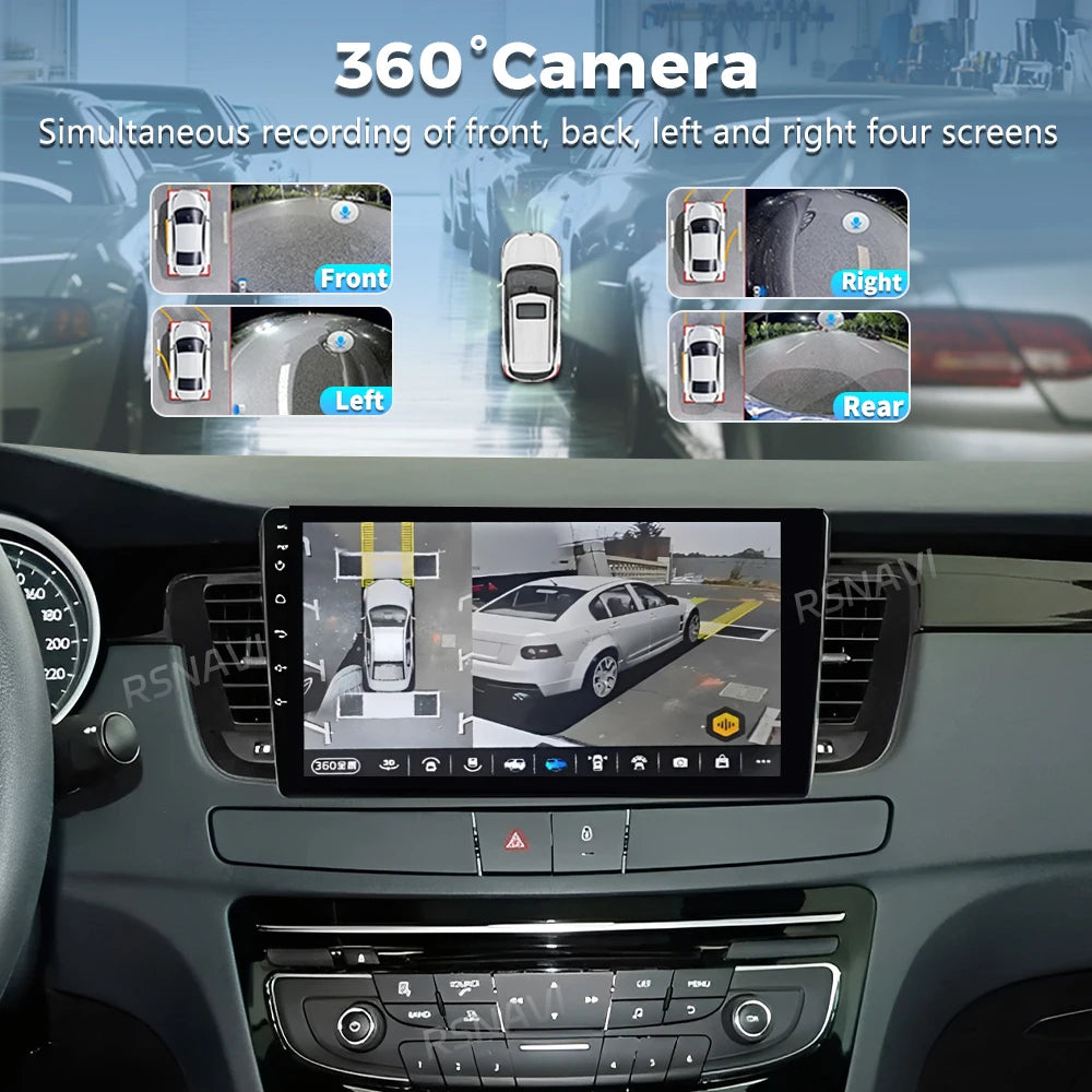 Android 16 CarPlay Auto 4G+WiFi DSP For Peugeot 508 2011-2018 Car Radio Multimedia Video P