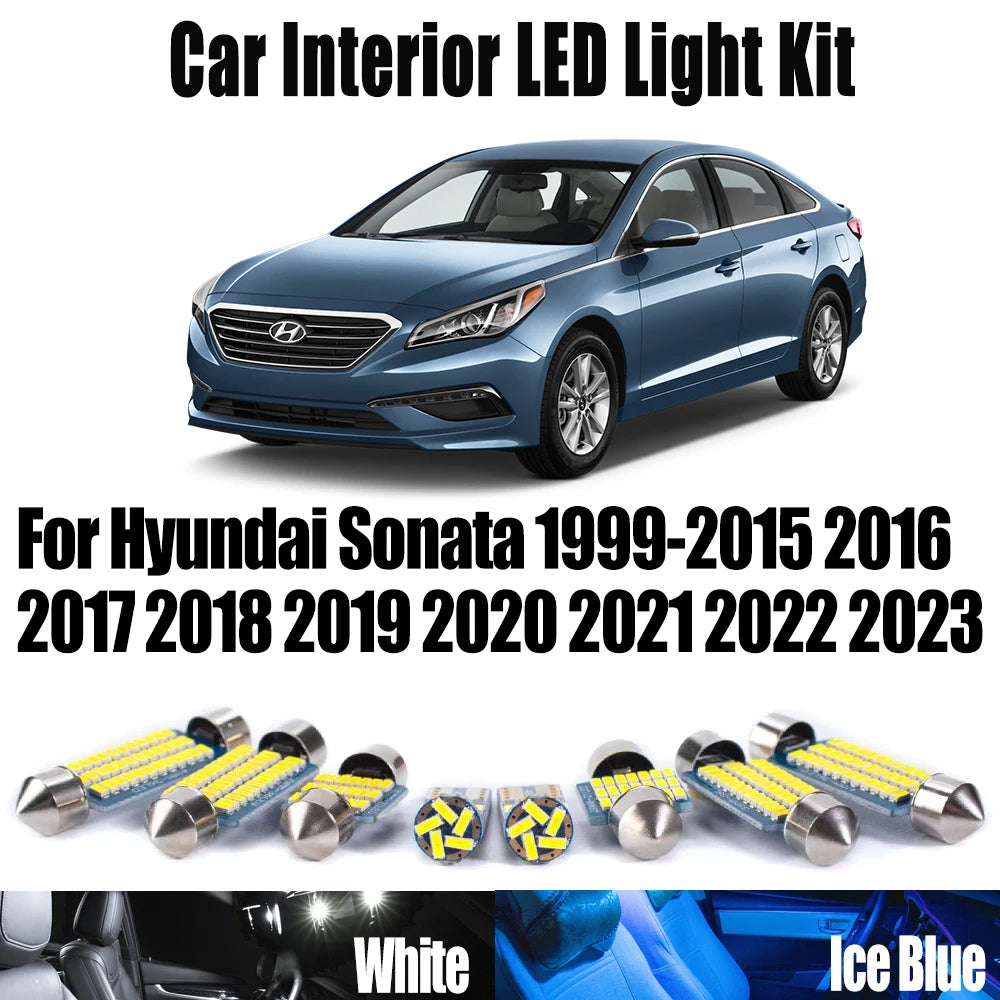 LED Interior Light Kit for Hyundai Sonata 1999- 2016 - Canbus Dome Map Door Trunk Bulbs | AUTOKITSHOP