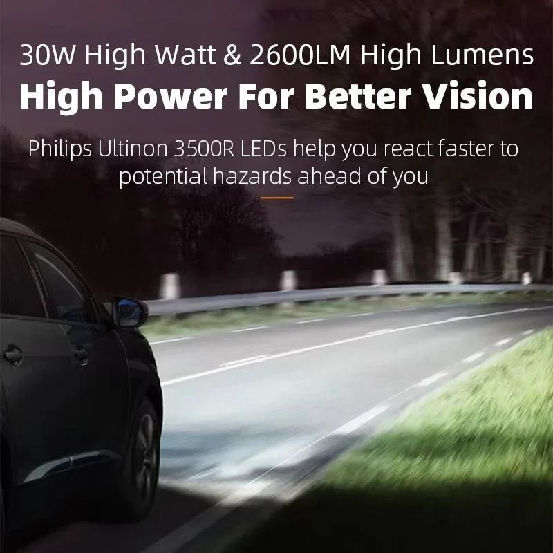 Philips H4 H7 LED Ultinon 3500R Car Head Lamp H11 HB3 HB4 HIR2 6500K Bright White 9005 900