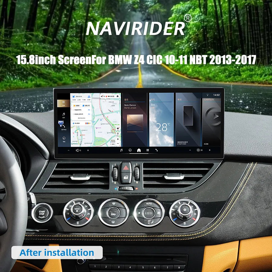 For BMW Z4 CIC NBT 2010-2017 15.8inch Android15 Large Screen Car Radio Carplay 4G Wifi GPS | AUTOKITSHOP