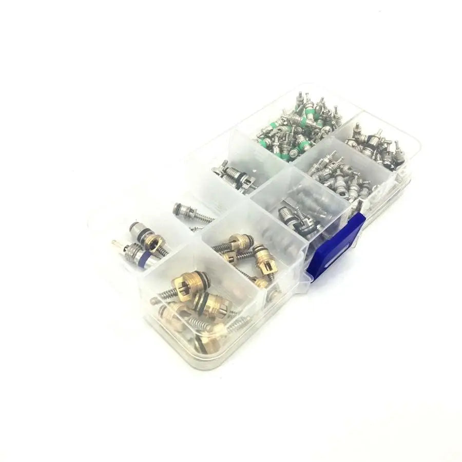 Boxed Automotive Car A/C Air Conditioning R134A Valve Core Assortment Set