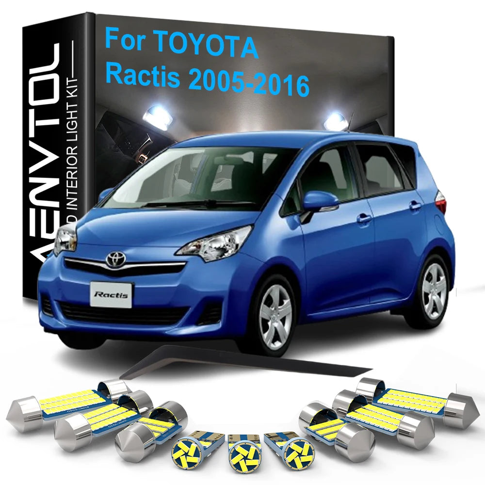 LED Interior Light Kit for Toyota Ractis - Canbus Error-Free Bulbs | AUTOKITSHOP
