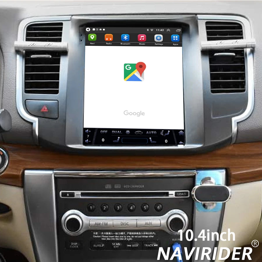DSP Video Player GPS Navi Carplay 10.4inch Stereo 4G Android 15 Car Radio For Nissan Teana