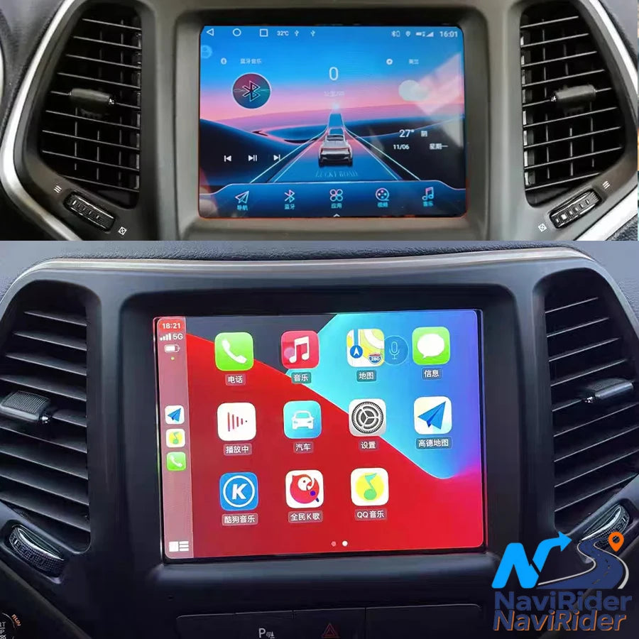 For Jeep Cherokee 2014-2021 Carplay Car 8.4'' Android 15 Screen Multimedia Video Player Au