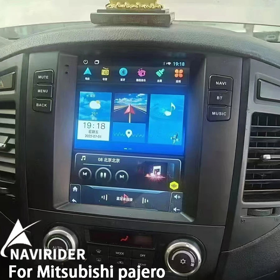 10.4inch For Mitsubishi Pajero Sport V97 V93 Vertical Screen Car Radio Rockford GPS Androi