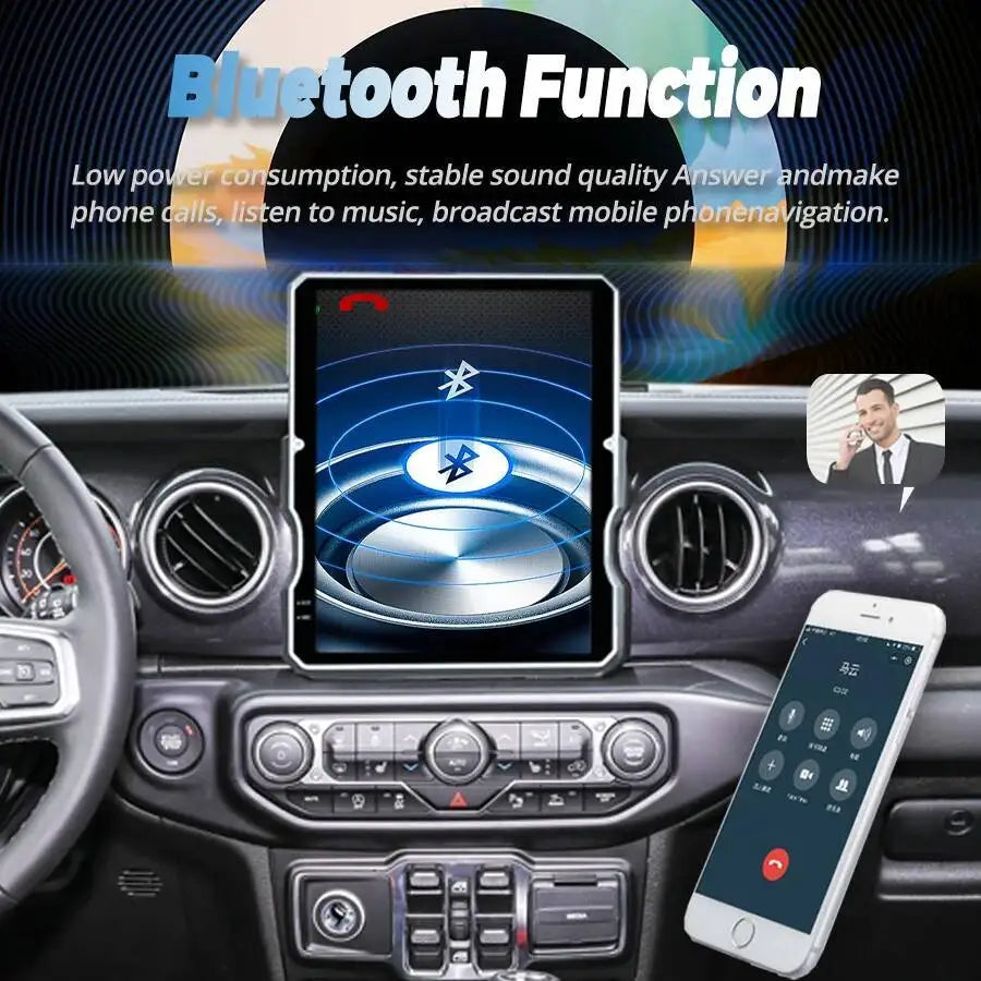 Android 15 For Jeep Wrangler JL 2018-2023 Car Radio Carplay Audio GPS Navigation Media Vid