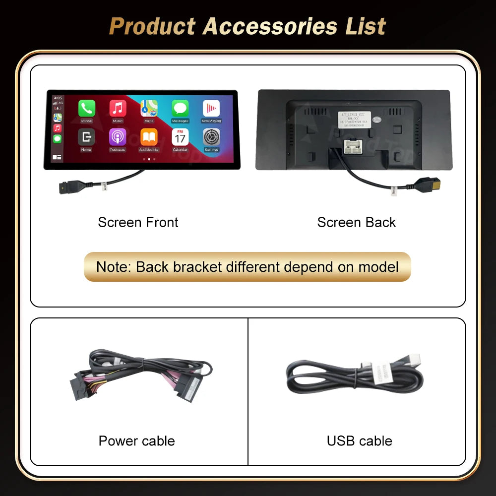 12.3 inch RoadTop Multimedia Linux Touch Screen Wireless CarPlay For BMW Series 3 4 F30 F3