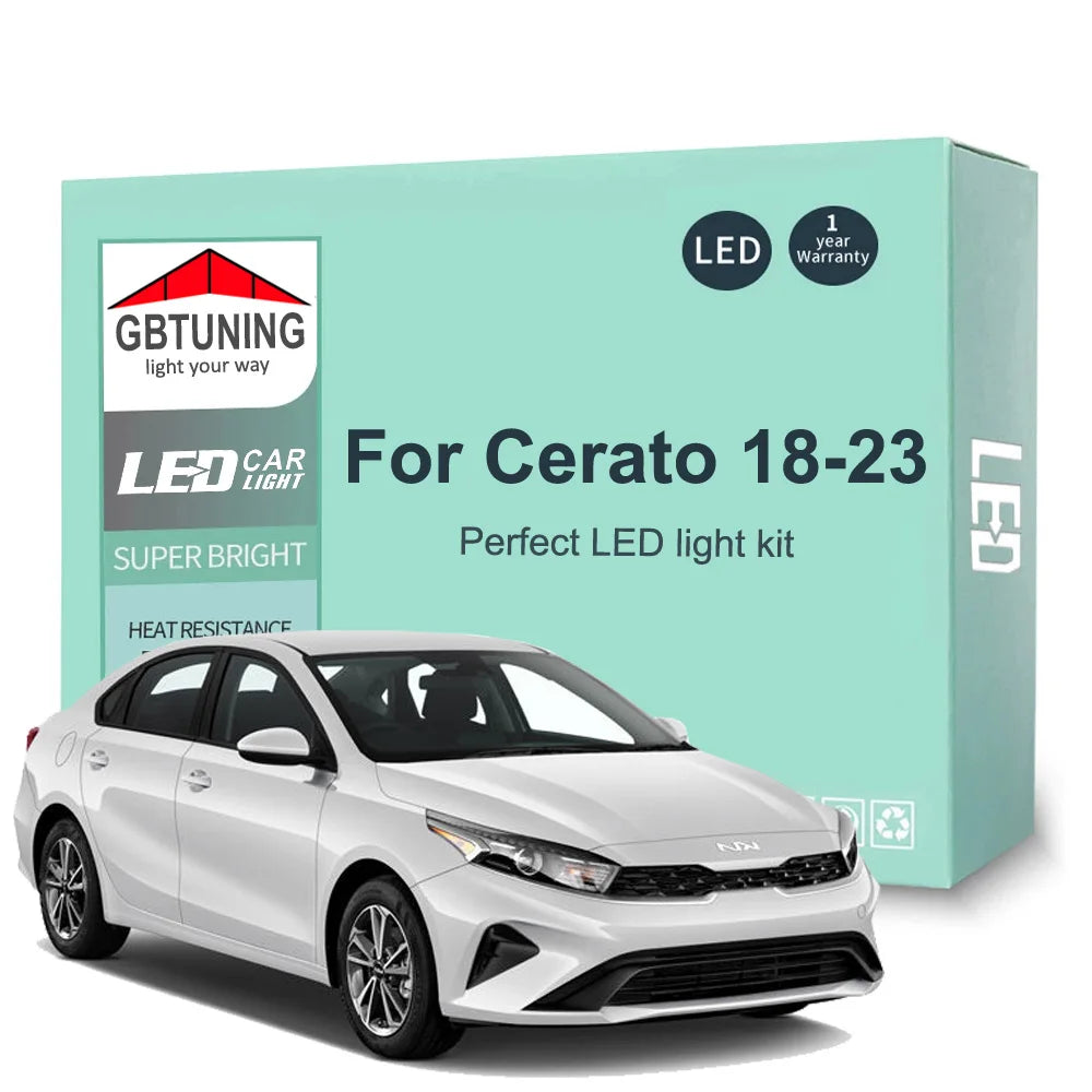 12-Piece LED Interior Light Kit for Kia Cerato Forte BD - Canbus Error-Free Bulbs | AUTOKITSHOP