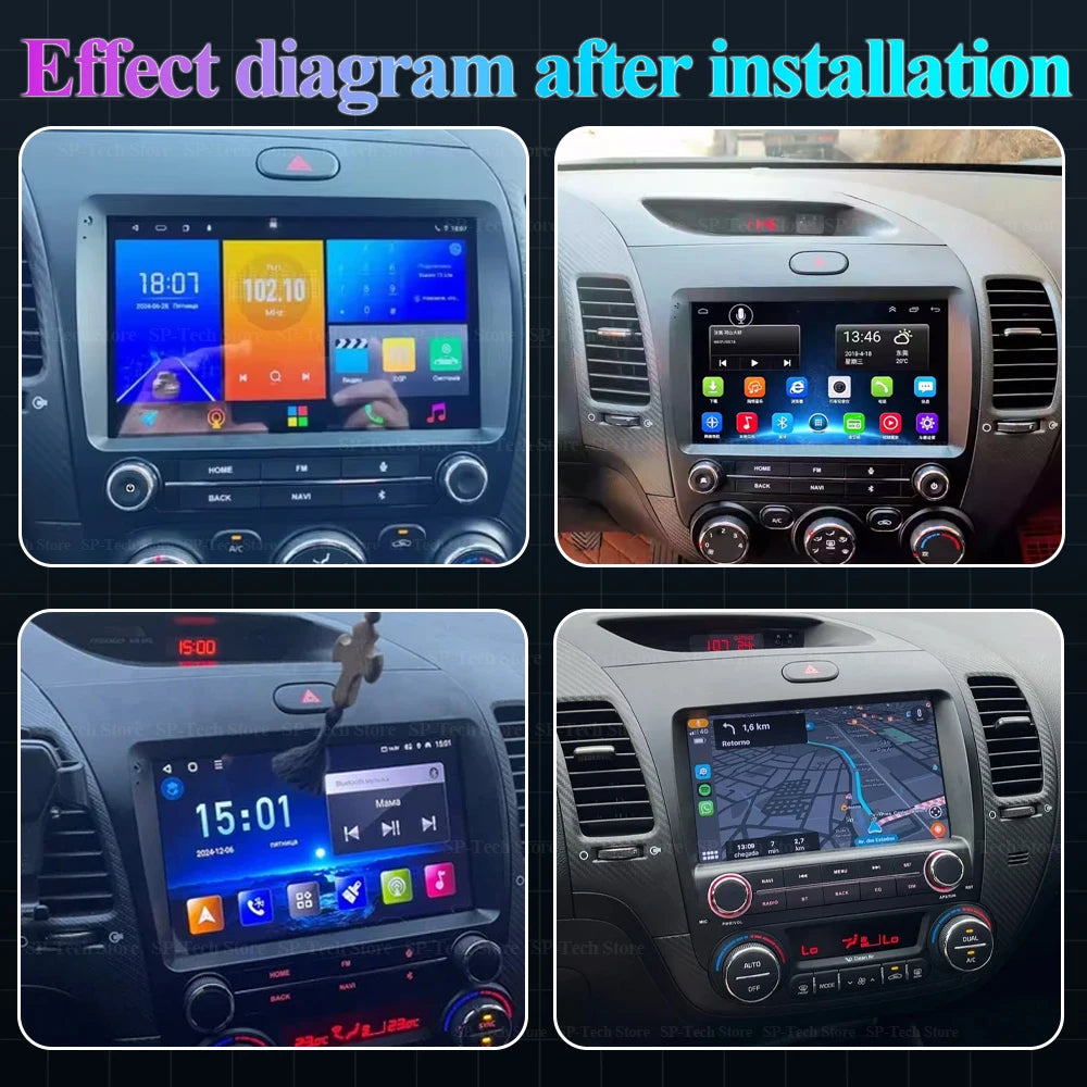 Android 16 For Kia Cerato 3 K3 Forte 2013 2014 2015 2016 2017 2018 Car Auto Radio Multimed | AUTOKITSHOP