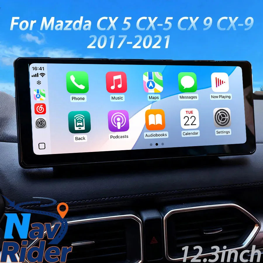 12.3inch Android Multimedia Player For Mazda CX 5 CX-5 CX 9 CX-9 2017-2021 Navigation Car