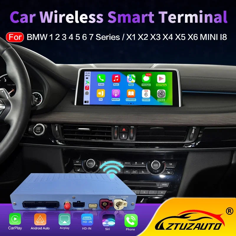 Wireless CarPlay For BMW 1 2 3 4 5 7 Series E70 F10 X1 X3 F25 F26 F48 MINI X4 X5 X6 F56 F1