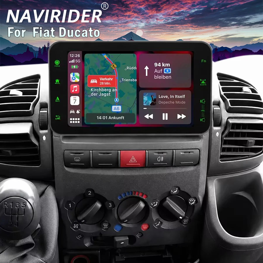 Android 15 Car Radio Stereo HU For Fiat Ducato For Citroen Jumper For Peugeot Boxer 2002-2