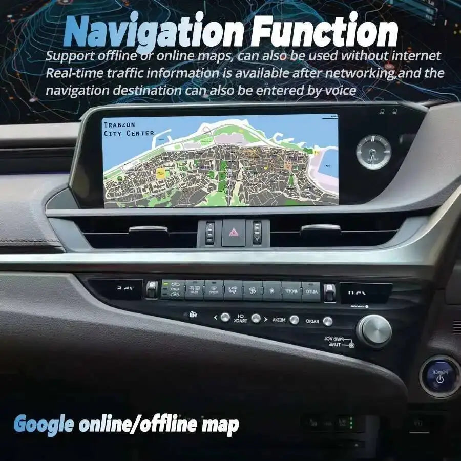 Carplay DSP Android 14 GPS BT Qualcomm 668S For Lexus Es350 ES250 ES300h 2018-2021 12.3 In
