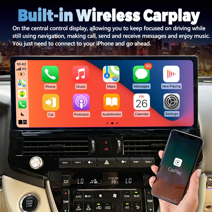 For Toyota Land Cruiser 200 2008-2021 LC200 Upgrade LC300 Android Screen Carplay Car Multi | AUTOKITSHOP