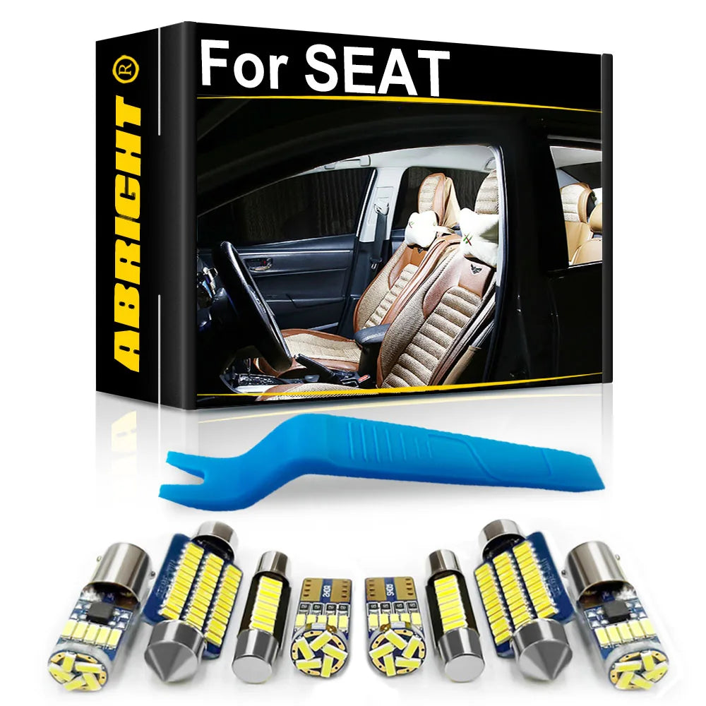 LED Interior Light Kit for SEAT Alhambra Altea Arona Ateca Exeo Ibiza Leon Tarraco Toledo MK 1 2 3 4 5 Parts Accessor...