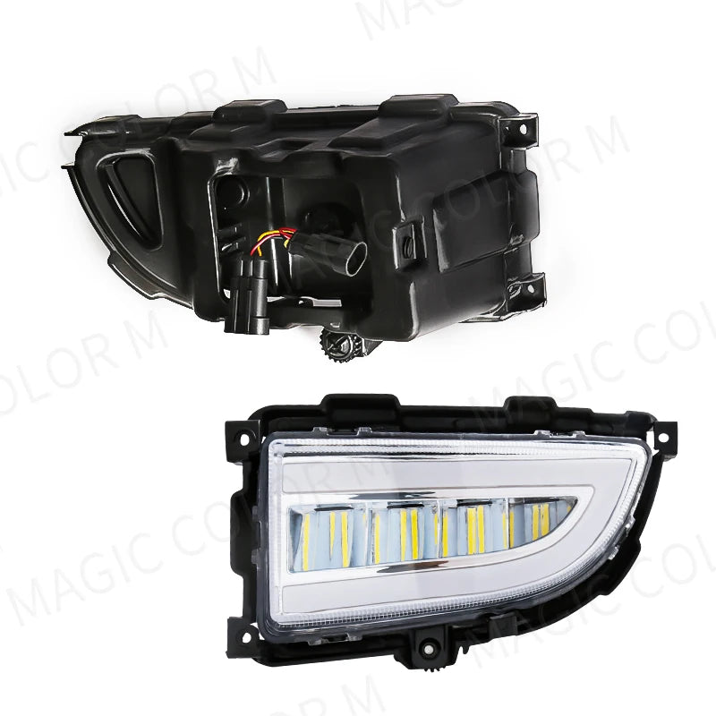LED DRL Headlight for Mitsubishi Lancer 2004 2005 2006 Daytime Running Light White Yellow  | AUTOKITSHOP