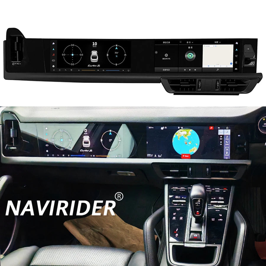 12.3+12.3Inch Android 15 Car Radio For Porsche Cayenne 2018-2024 Upgraded 2025 New Display | AUTOKITSHOP