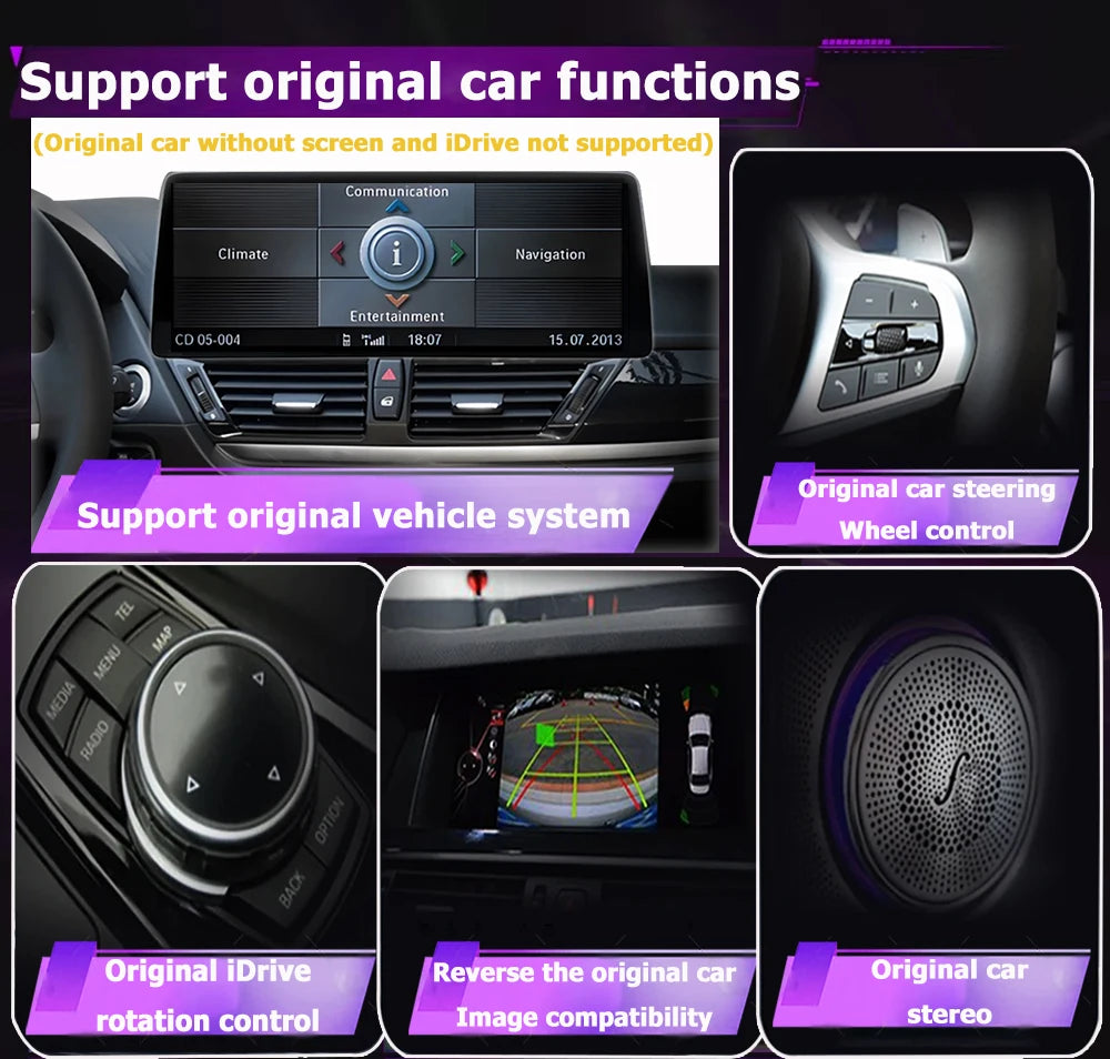 Wireless CarPlay For BMW 2 Series F45 F46 2013 - 2019 Car Radio Multimedia Android 16 Auto