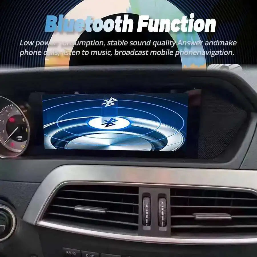 8.8" Qualcomm For Mercedes Benz C-Class W204 NTG 4.5 Android 13 Screen CarPlay Multimedia  | AUTOKITSHOP