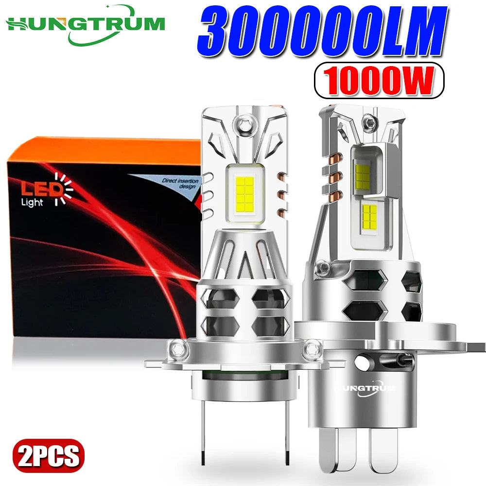 H7 H4 LED Car Headlight Bulb Canbus H4 High low beam Led Light for Car Turbo LED Mini Head