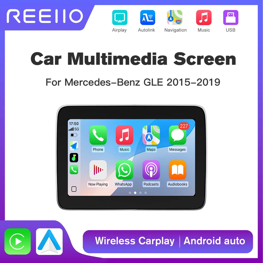 Touch Screen Wireless Carplay Android Auto For Mercedes-Benz GLE/GLS W166 2013-2015 NTG5.0