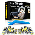 LED Interior Light Kit for Skoda Octavia MK1 MK2 MK3 1 2 3 RS A5 A7 1U 1U2 1Z 1Z3 5E3 5E5 Combi - Canbus Error-Free B...