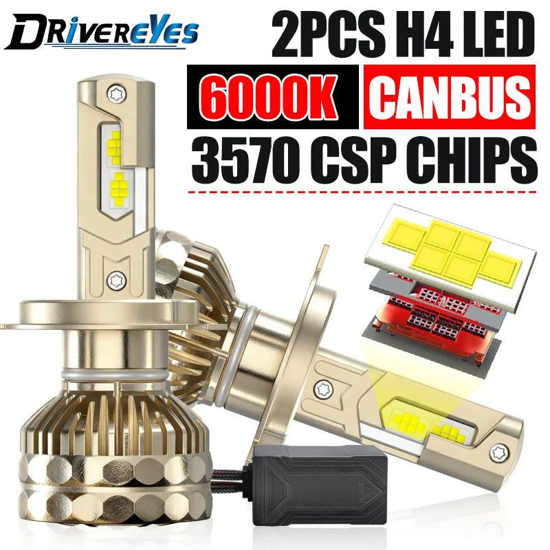 H7 H4 LED Car Headlight Canbus H11 H1 H8 H9 9005 HB3 9006 HB4 9012 HIR2 Turbo 9570 CSP Ult